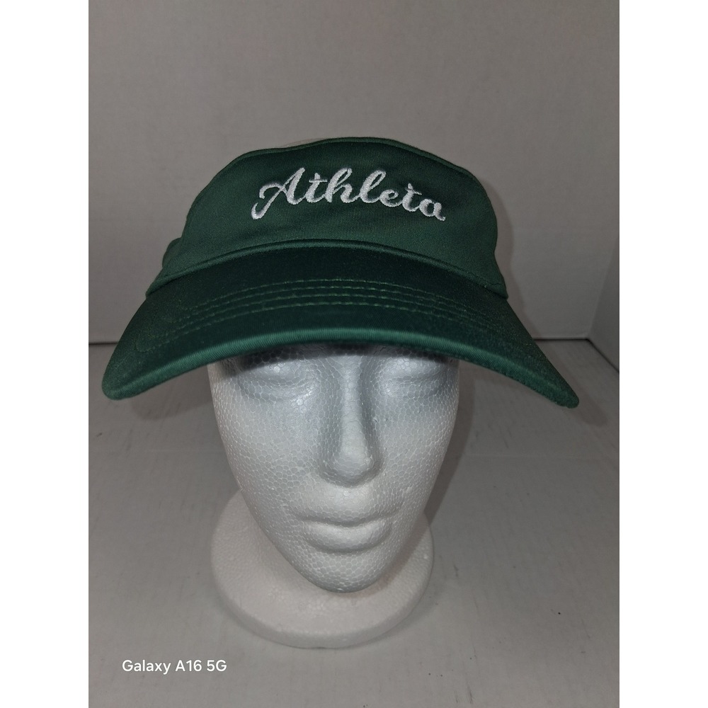 Athleta Green Embroidered Logo Athletic‎ Visor Cap